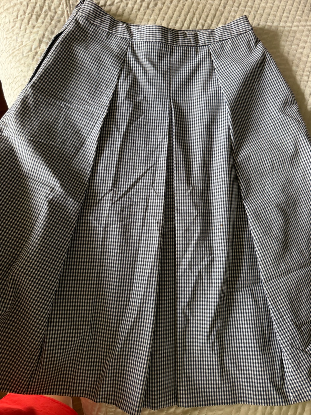 Nordstrom Collection pleated skirt black and white size 4